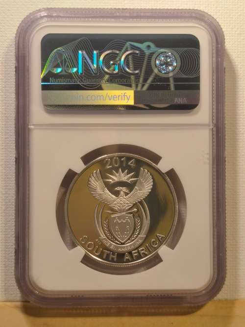 FINEST known with only 2 coins in PF70.  2014 10Cents - BLACK MUSSELCRACKER - PF70 ULTRA CAMEO